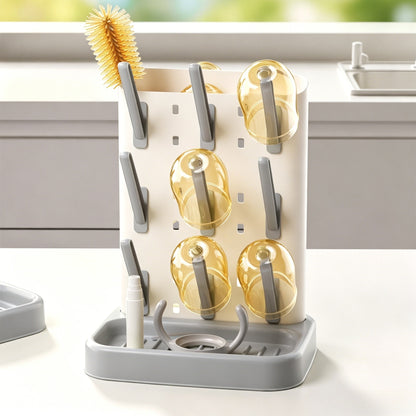 Baby Bottle Drying Rack - Slim, Compact & Organized Storage