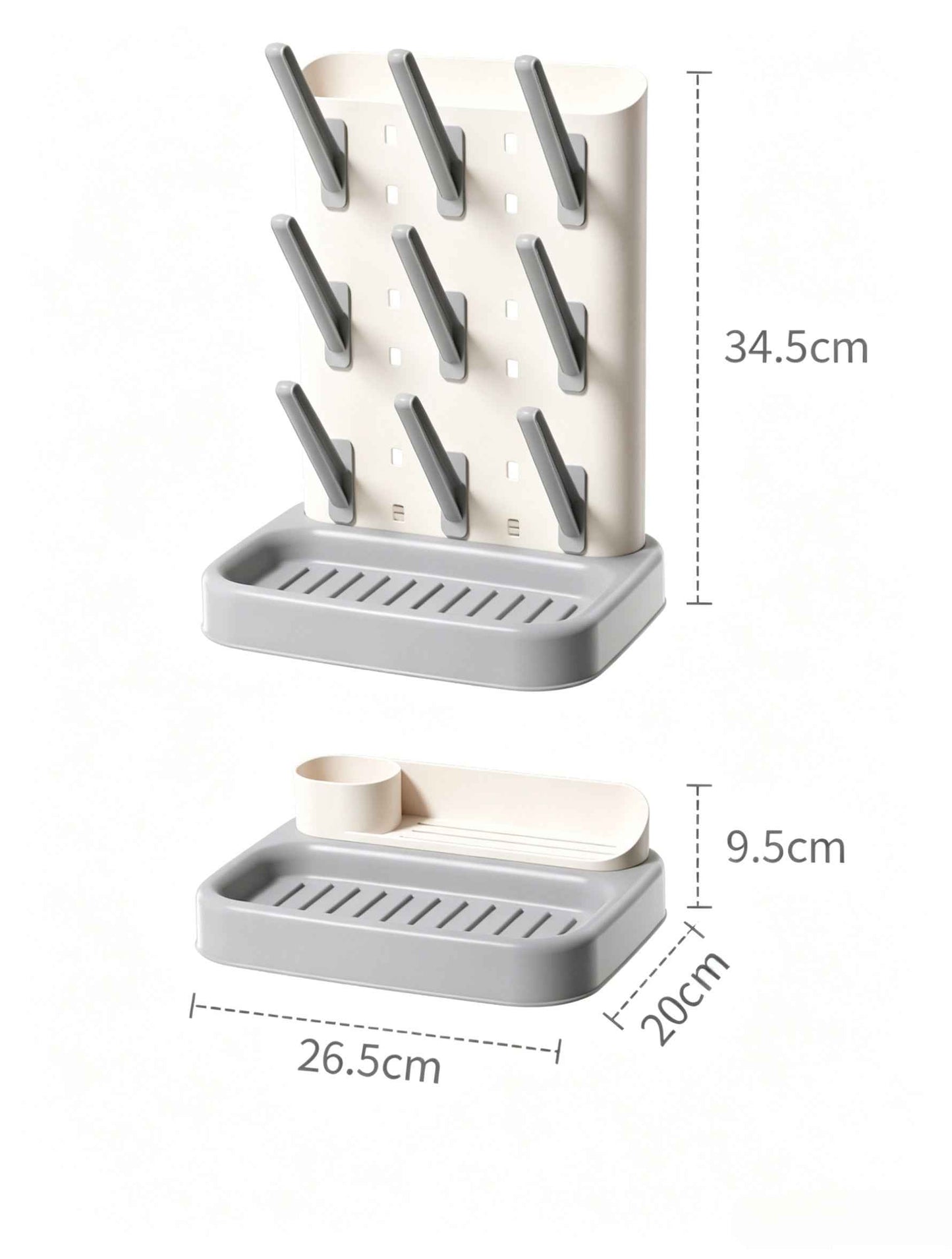 Baby Bottle Drying Rack - Slim, Compact & Organized Storage