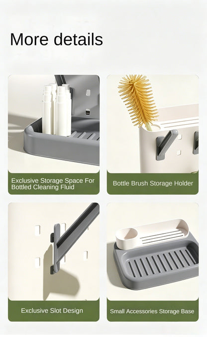 Baby Bottle Drying Rack - Slim, Compact & Organized Storage