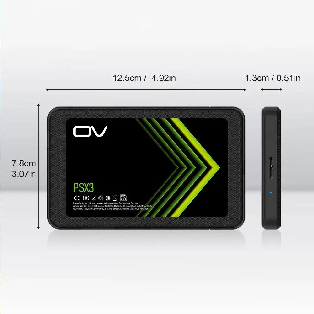 Portable External SSD 128GB–1TB USB 3.0 (400MB/s) Habicare