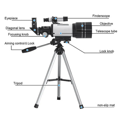 Professional Astronomical Telescope – 150x Zoom with HD Night Vision Habicare