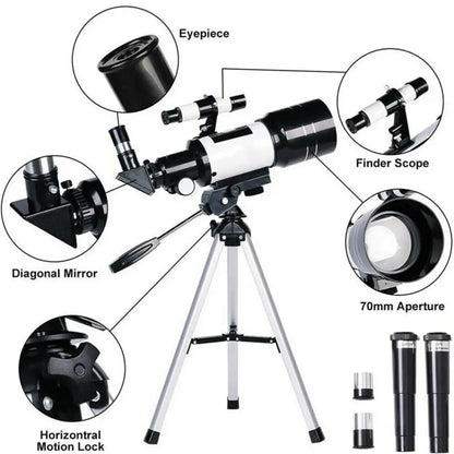 Professional Astronomical Telescope – 150x Zoom with HD Night Vision Habicare