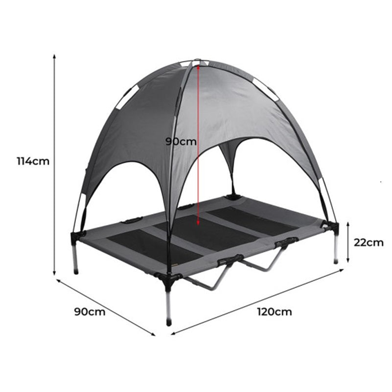 Elevated Pets Dogs Bed Raised Pet Cots Outdoor Camping Tent Sun Shade Canopy dealonline.co.nz