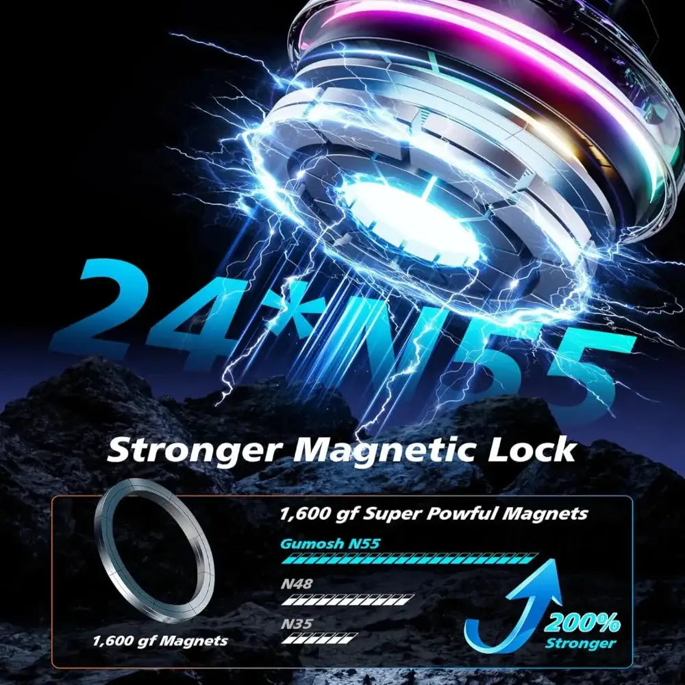 Qi2 15W Mag-Safe Car Mount Charger Habicare