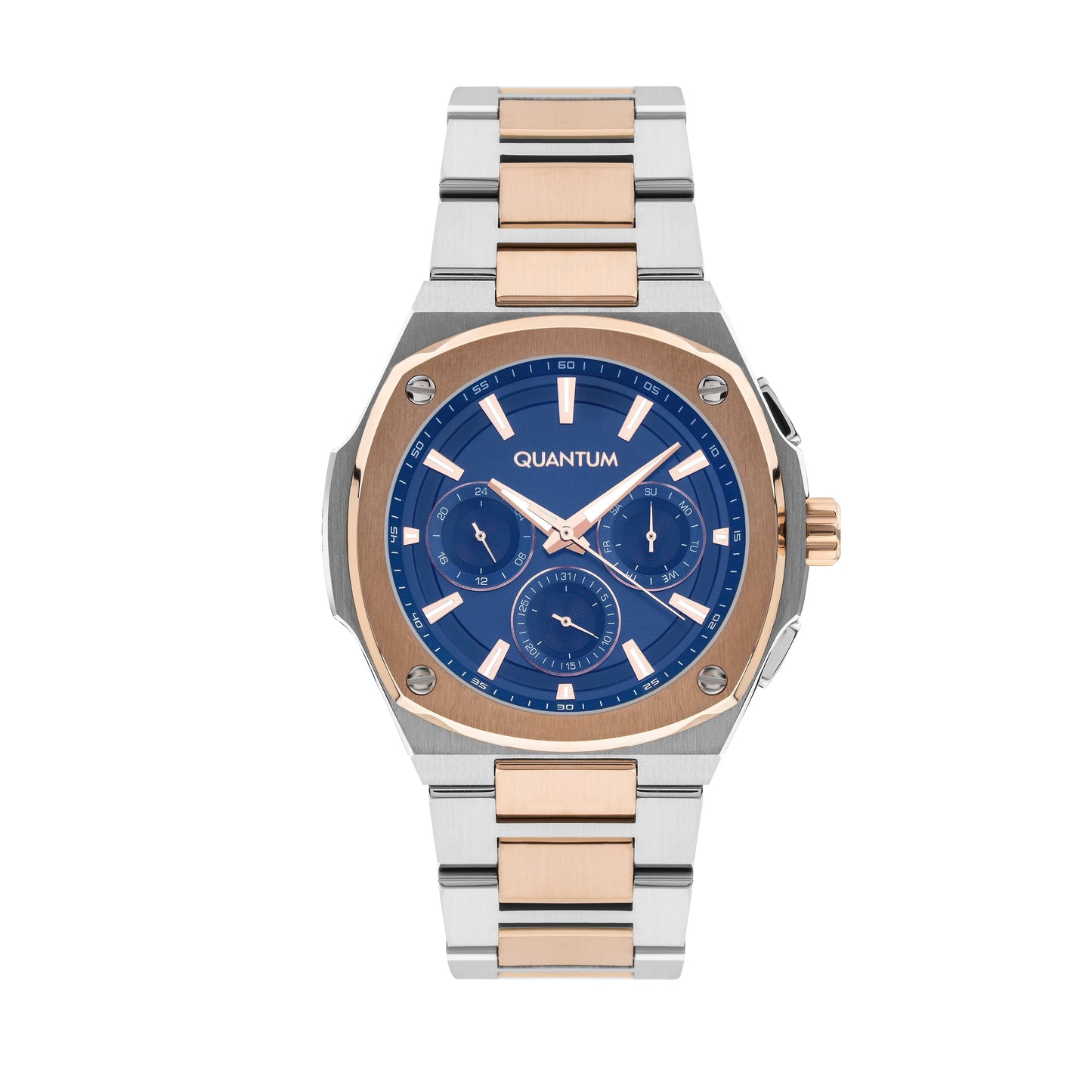 Quantum Adrenaline Patterned Multi-Function Blue Dial Two-Tone Watch ADG1032.590 Kiwi Watches