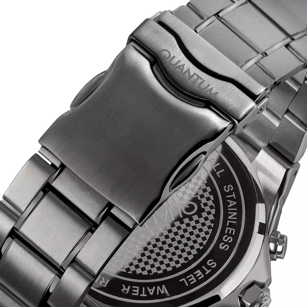 Quantum All Black Multifunction Date Watch HNG813.650 Kiwi Watches