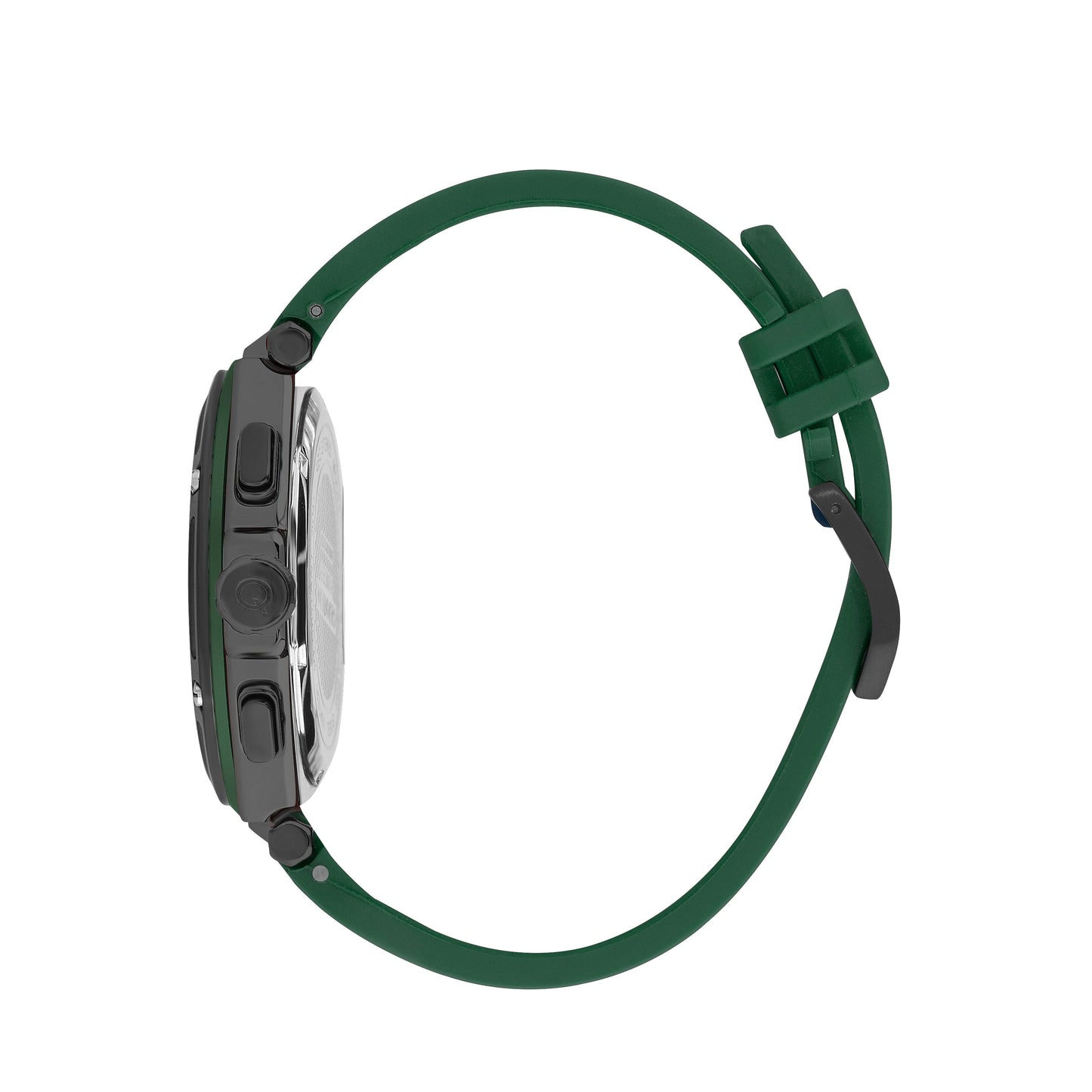 Quantum Hunter Chronograph Green Strap Black Dial Date Watch HNG1010.656 Kiwi Watches