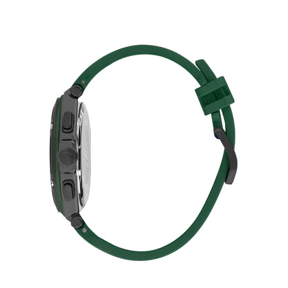 Quantum Hunter Chronograph Green Strap Black Dial Date Watch HNG1010.656 Kiwi Watches