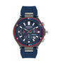 Quantum Hunter All Dark Blue & Gunmetal Chronograph Date Watch HNG1010.099 Kiwi Watches