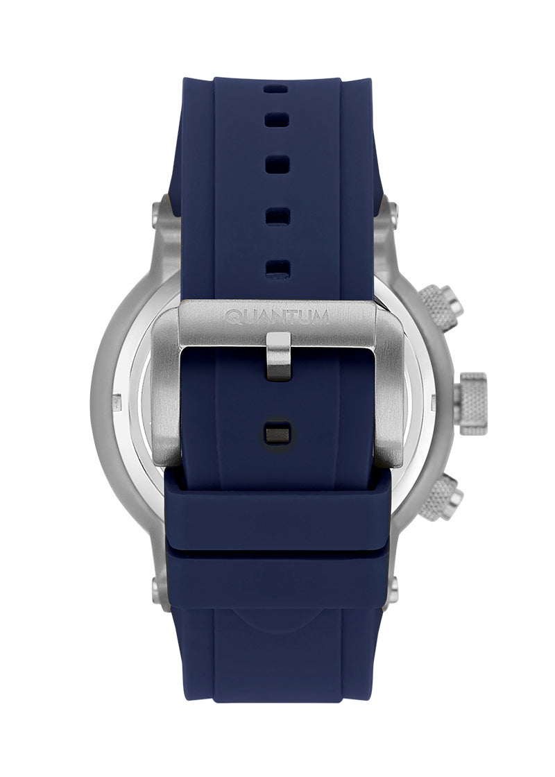 Quantum Hunter Dark Blue Chronograph Date Watch HNG1051.399 Kiwi Watches