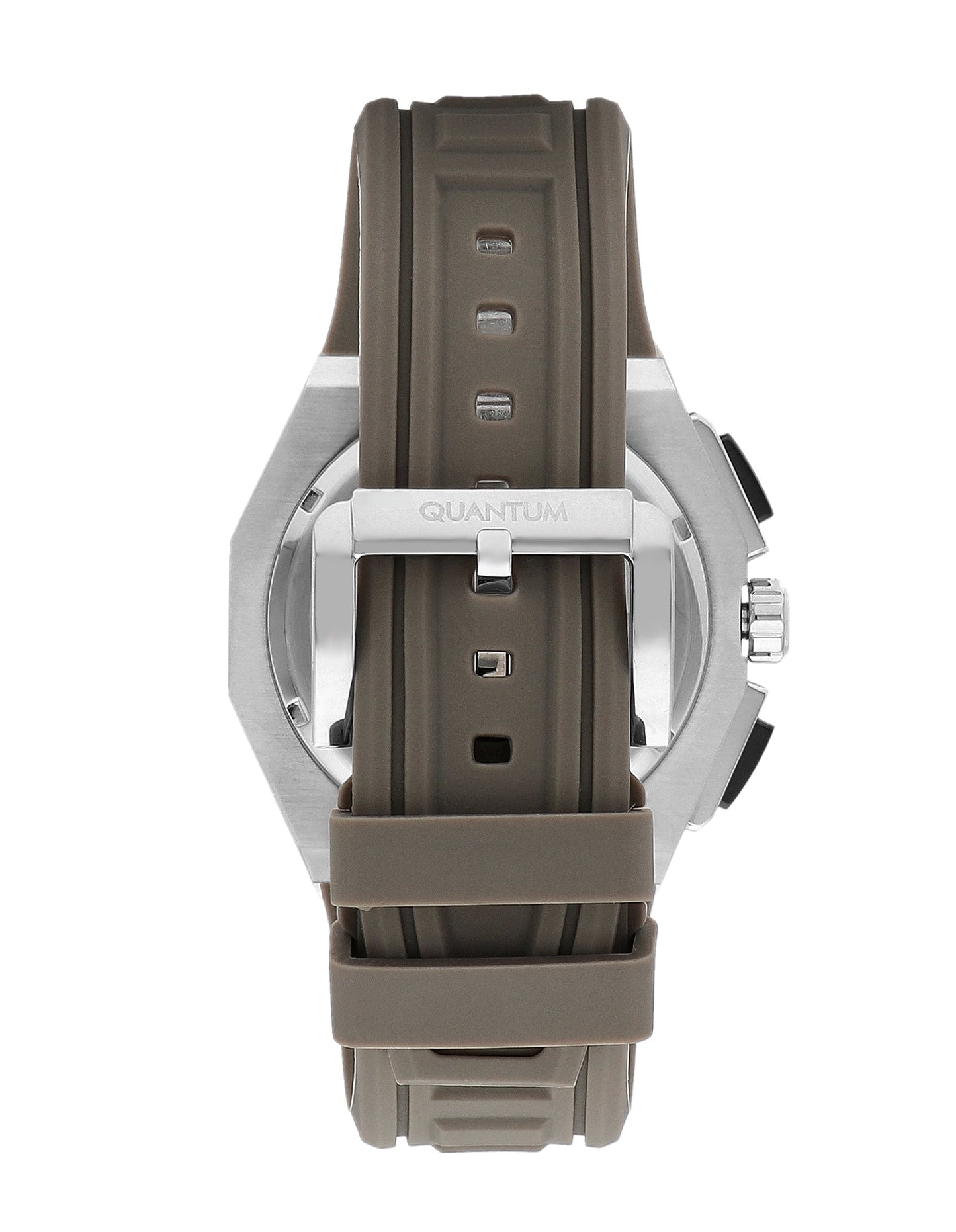 Quantum Multifunction Beige Strap Black Dial Silver Watch PWG1078.357 Kiwi Watches