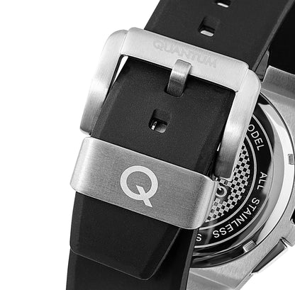 Quantum Multifunction Black Strap Gun Dial Date Watch HNG949.351 Kiwi Watches