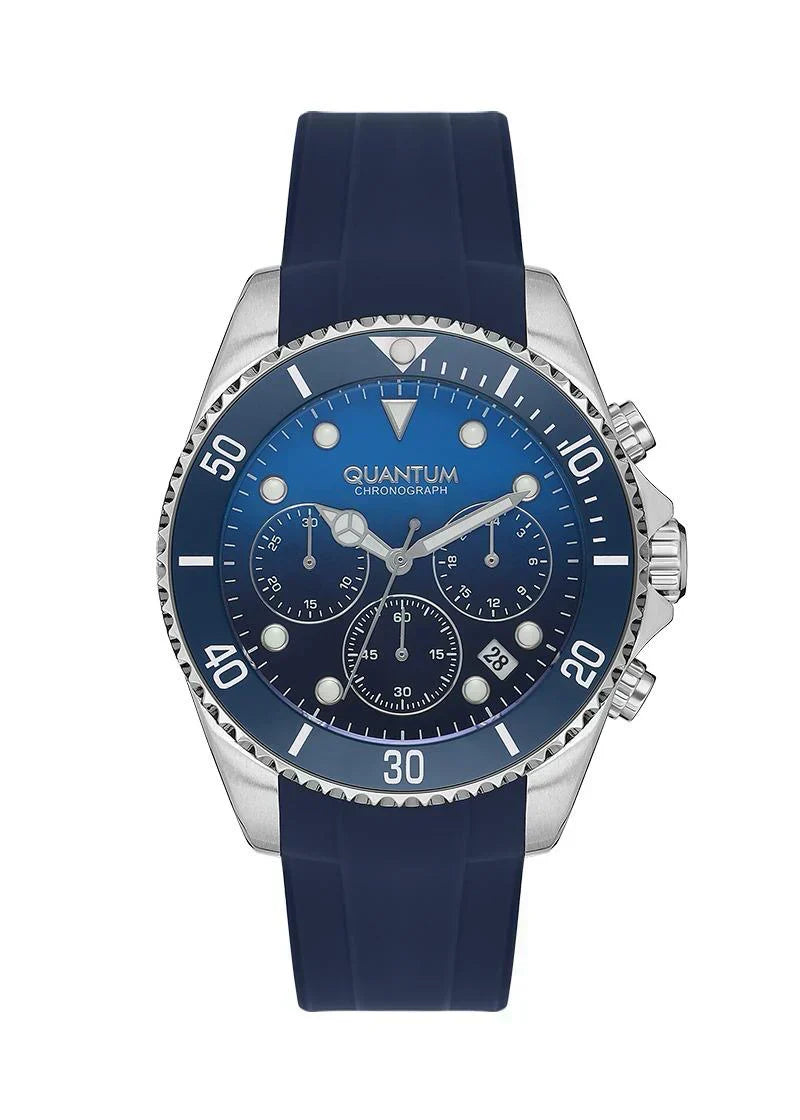 Quantum Chronograph Blue Dial Blue Strap Silver Watch PWG1099.399 Kiwi Watches