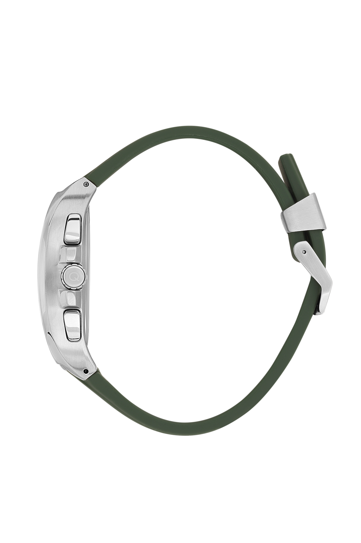 Quantum Chronograph All Green Silver Case Watch HNG997.375 Kiwi Watches