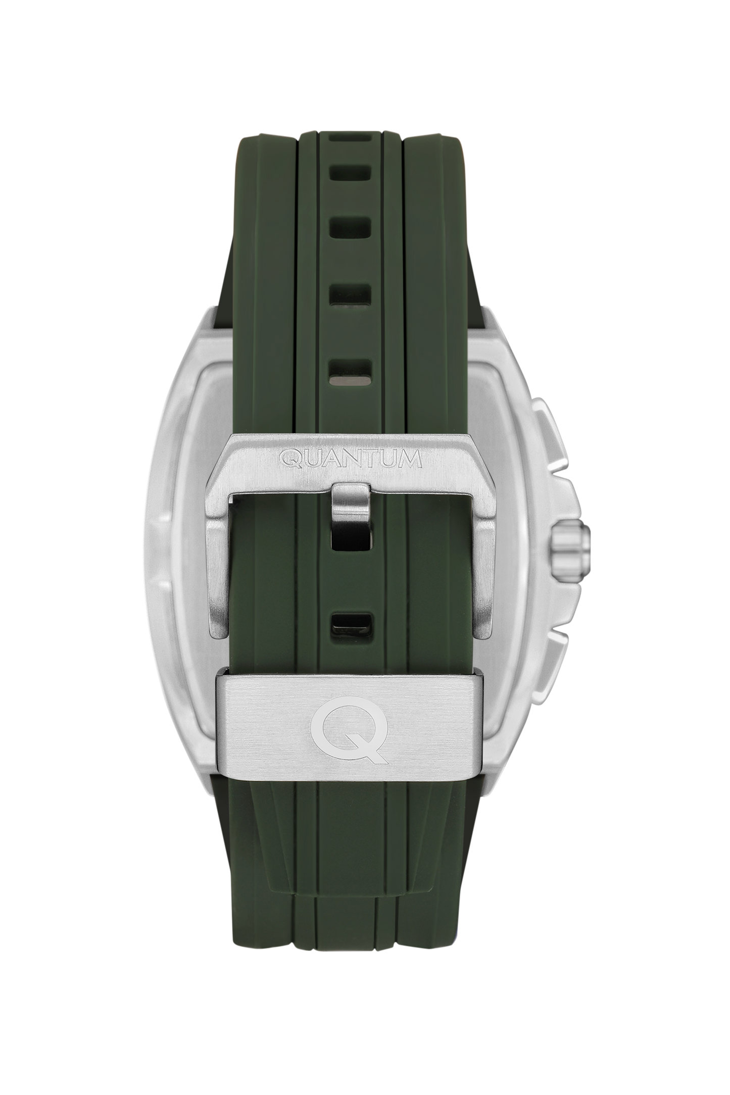 Quantum Chronograph All Green Silver Case Watch HNG997.375 Kiwi Watches