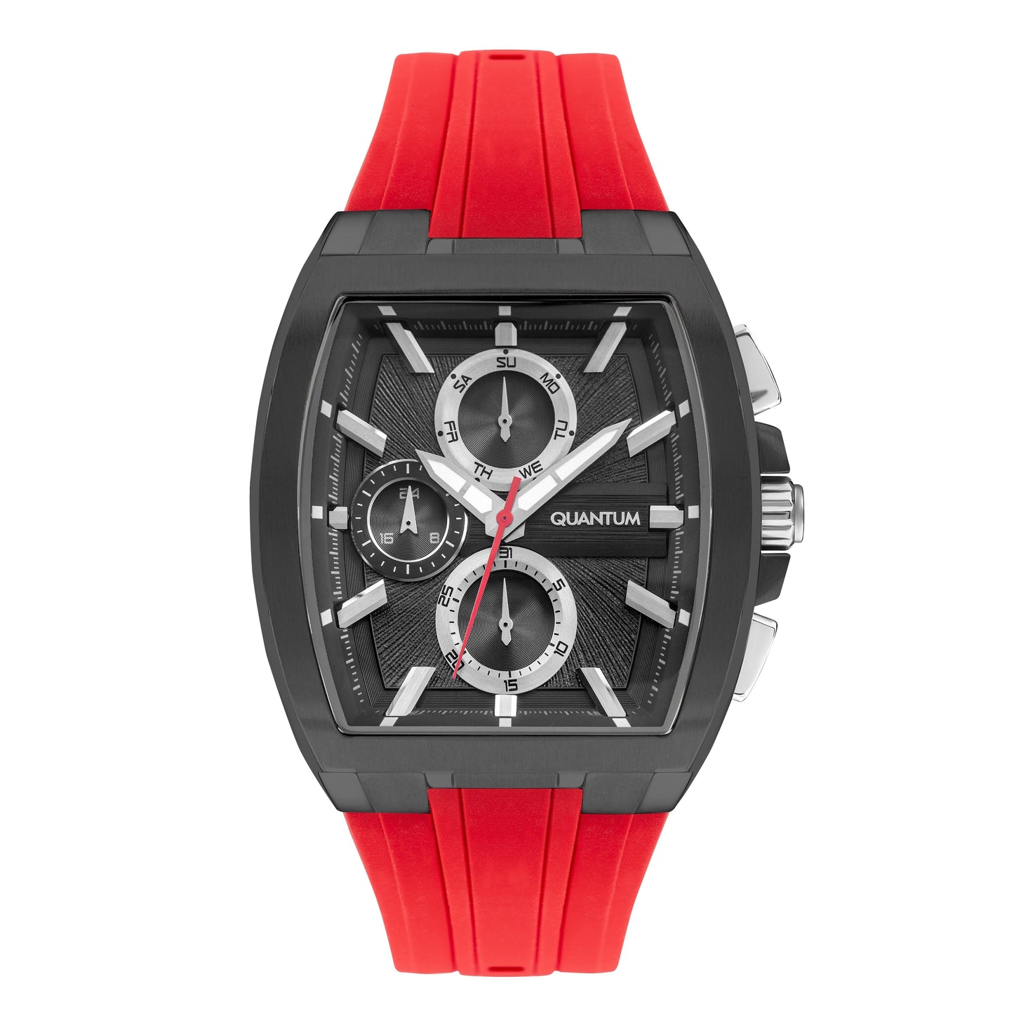 Quantum Mutli-Function Grey Dial Red Strap Watch HNG997.068 Kiwi Watches