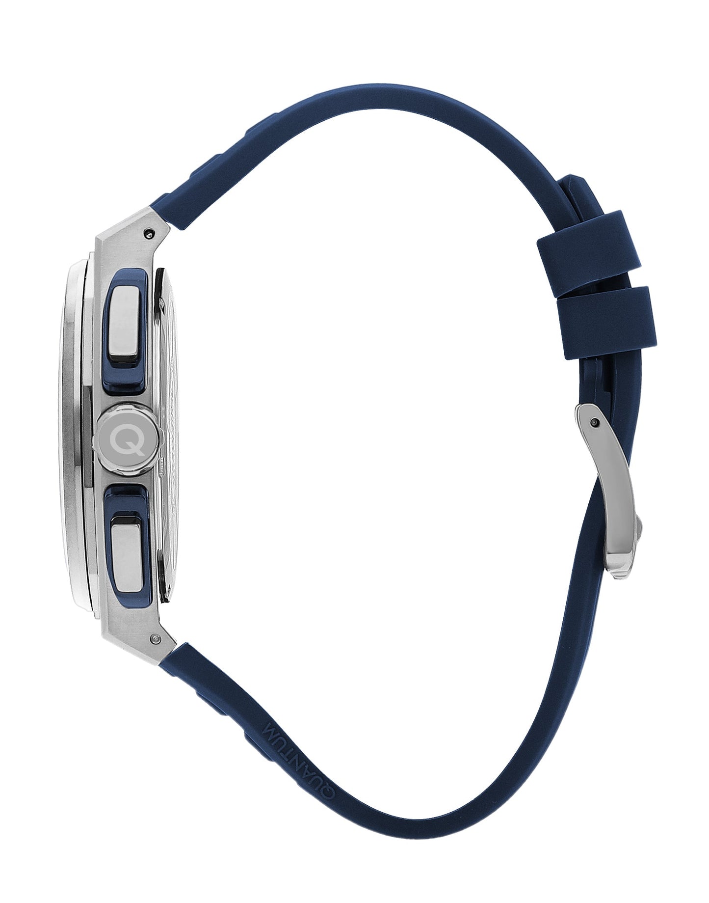 Quantum Navy Multifunction Blue Strap Blue Dial Silver Watch PWG1078.399 Kiwi Watches