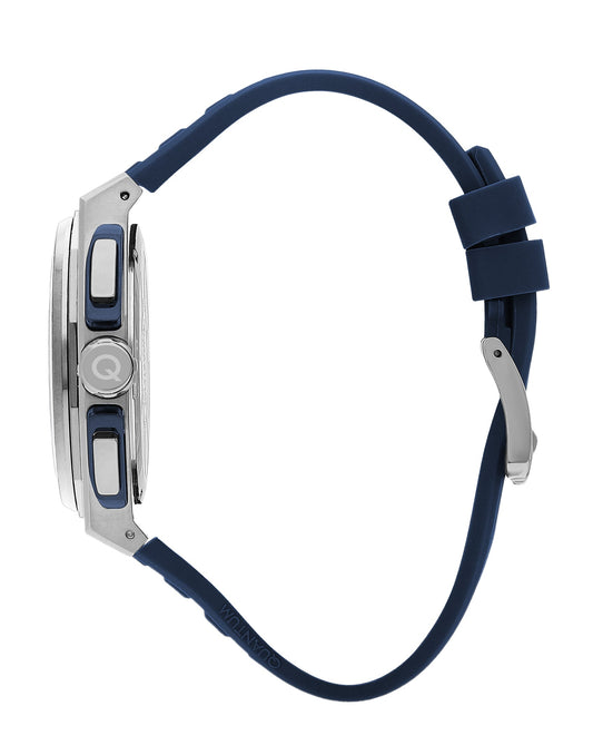Quantum Navy Multifunction Blue Strap Blue Dial Silver Watch PWG1078.399 Kiwi Watches