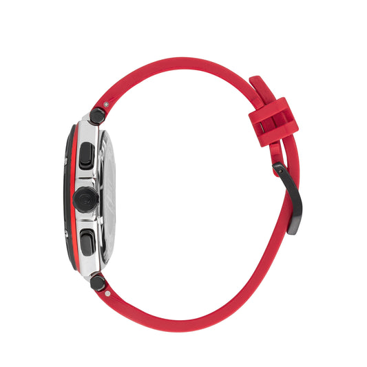 Quantum Chronograph Red Strap Black Dial Date Watch HNG1010.359 Kiwi Watches