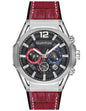Quantum MultiFunction Calendar Gunmetal Dial Red Silicon strap Watch PWG970.358 Kiwi Watches