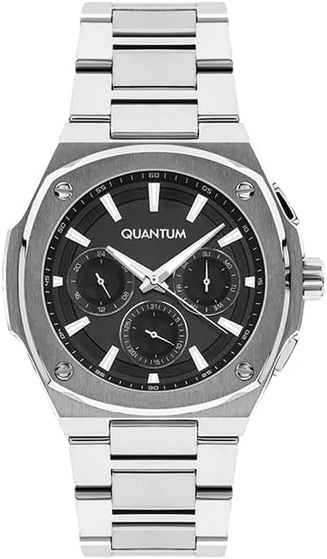 Quantum Multi-Function Black Dial Silver Watch ADG1032.350 Kiwi Watches