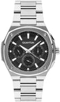 Quantum Multi-Function Black Dial Silver Watch ADG1032.350 Kiwi Watches