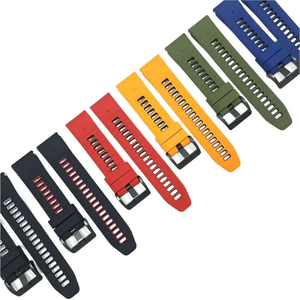 QuickFit Silicone Sports Strap for the Garmin (22mm/26mm) (wide compatibility & 22 colours) Habicare