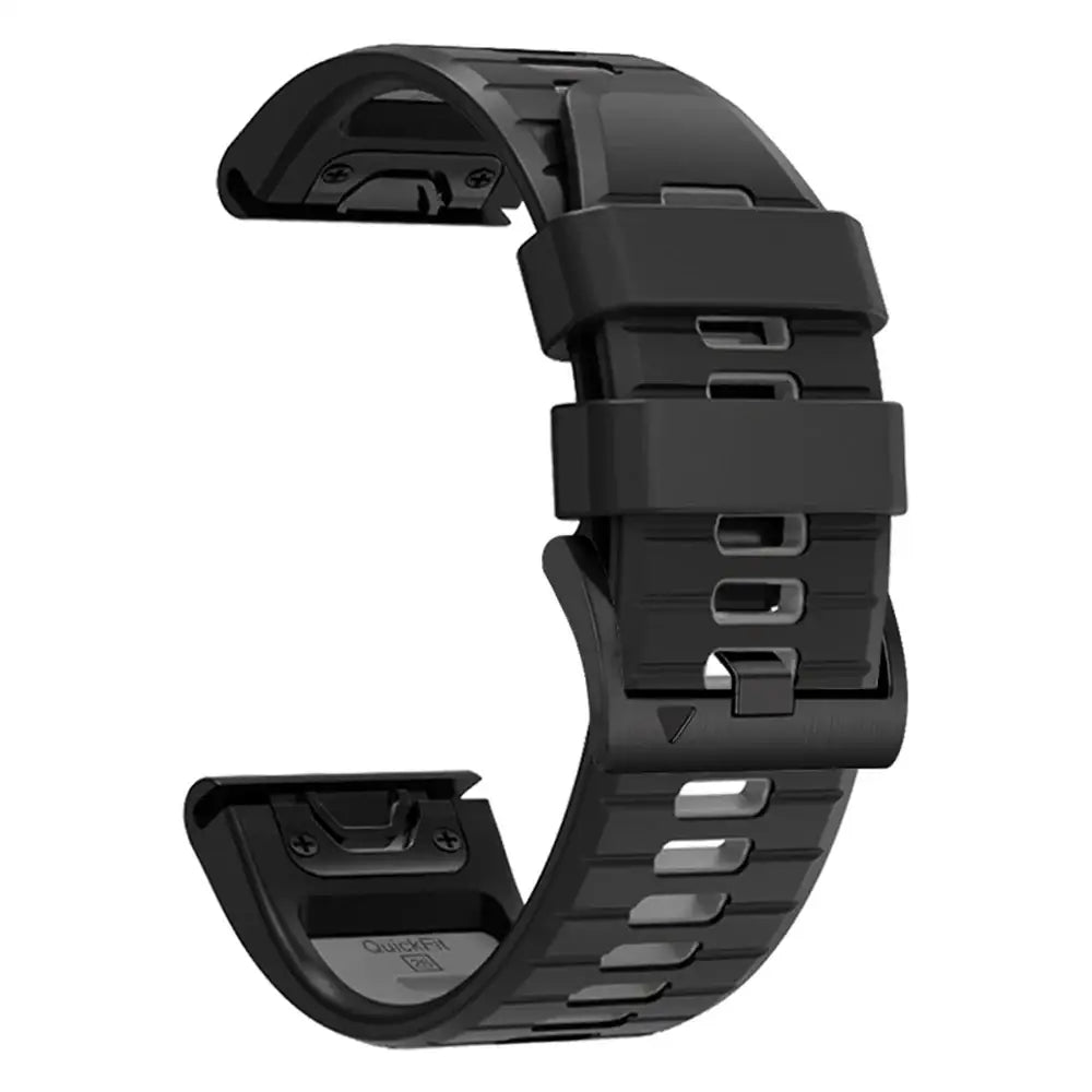 QuickFit Silicone Sports Strap for the Garmin (22mm/26mm) (wide compatibility & 22 colours) Habicare