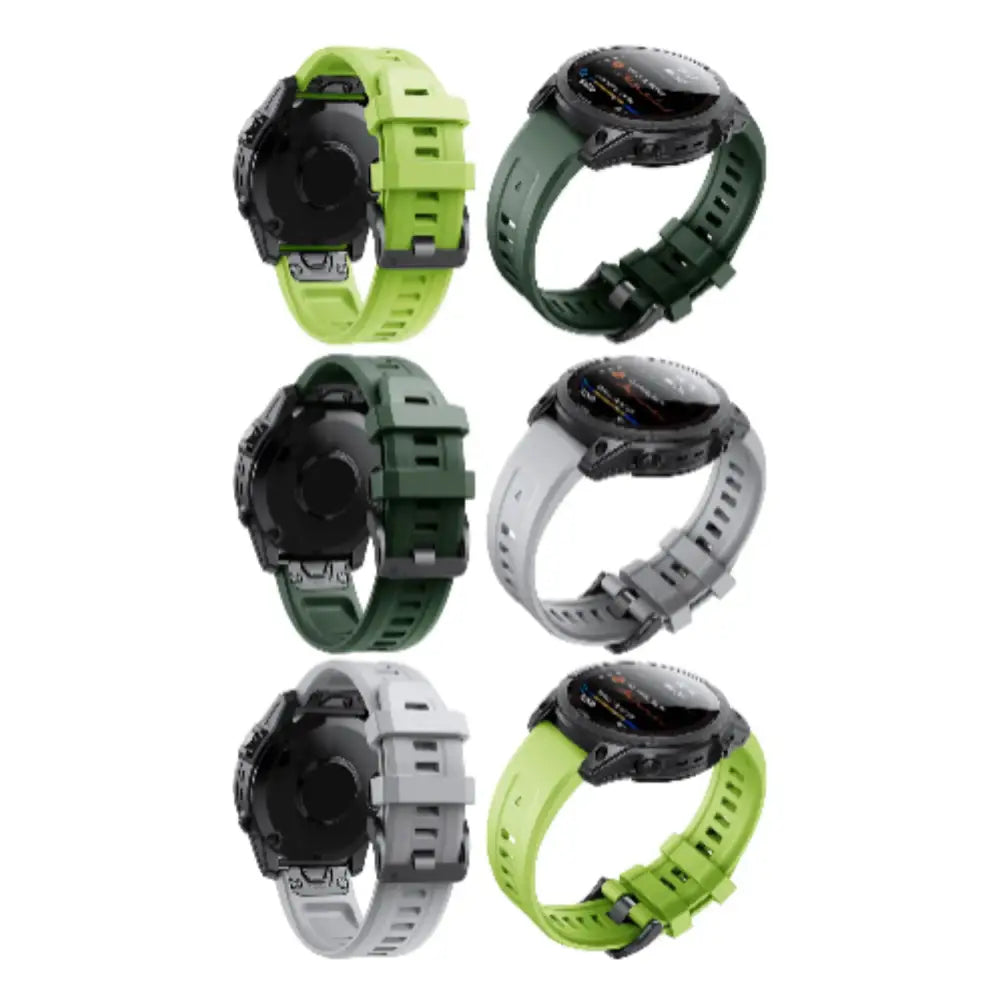 QuickFit Silicone Strap for a Range of Garmin Watches (22mm) (See list of models in the description) Habicare