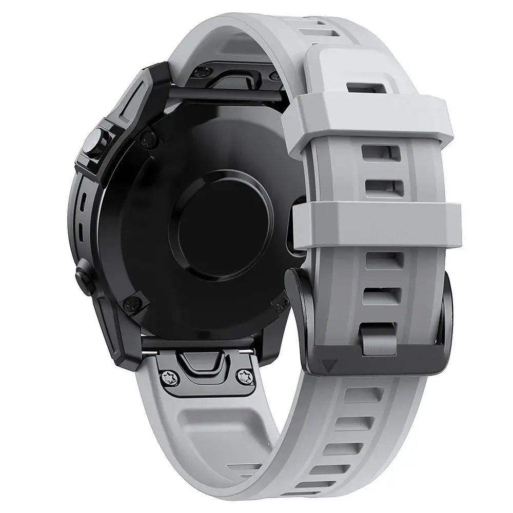 QuickFit Silicone Strap for a Range of Garmin Watches (22mm) (See list of models in the description) Habicare
