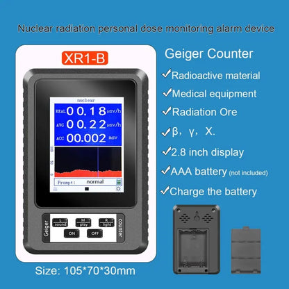 Radiation Detector Geiger Counter - Real-time Mean Cumulative - XR1 9eight5