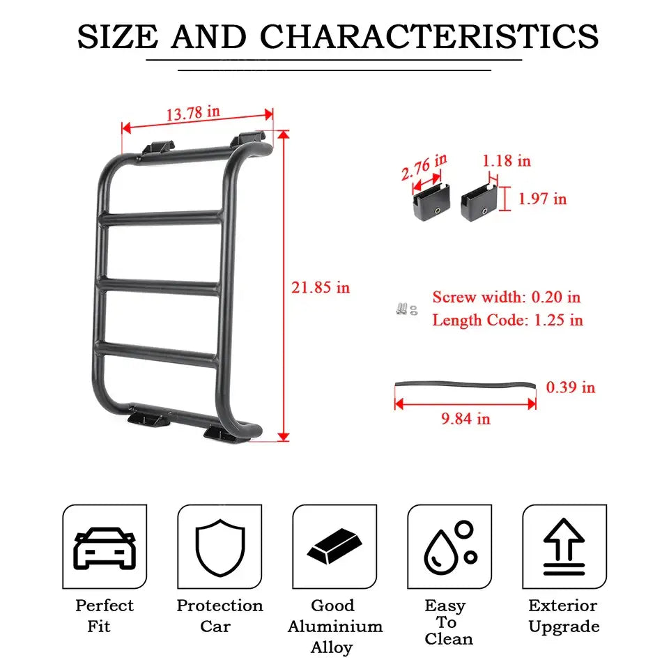 Rear Window Rack / Ladder for RV's & Campervans Habicare