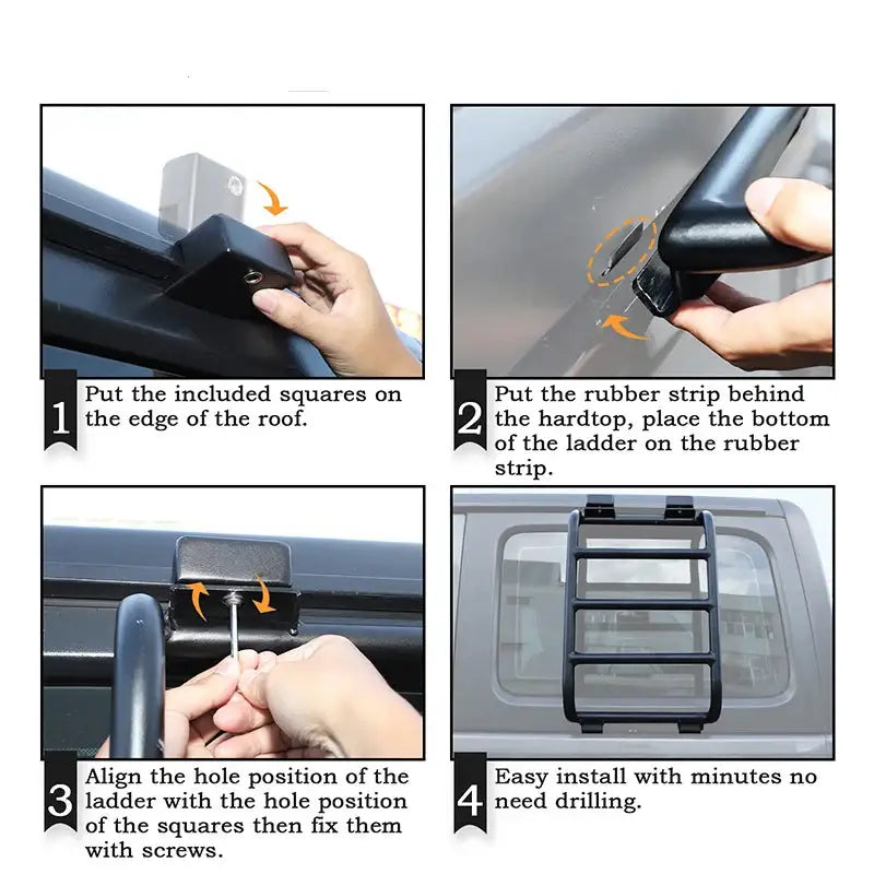 Rear Window Rack / Ladder for RV's & Campervans Habicare