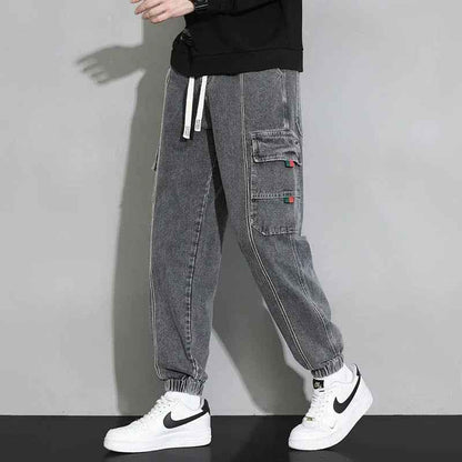 Retro Men's Utility Denim Pants