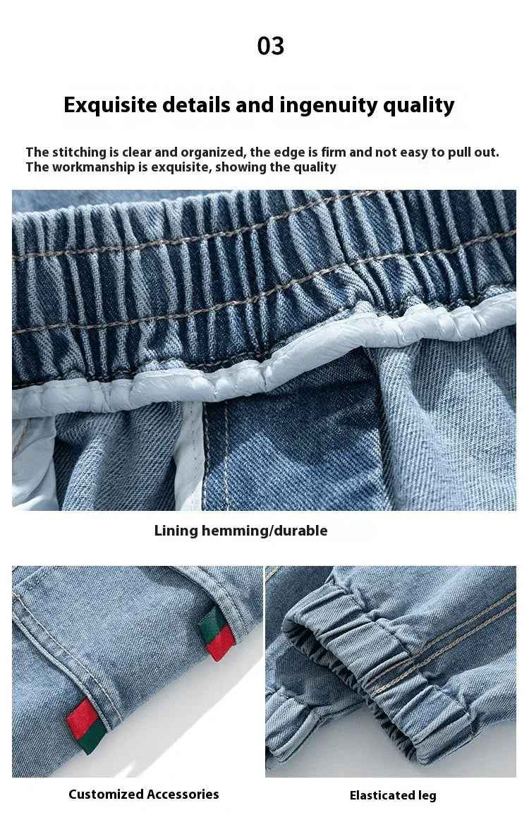 Retro Men's Utility Denim Pants