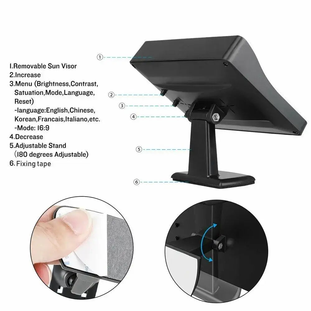 Reversing Camera - 4.3" (5 various types available) Habicare