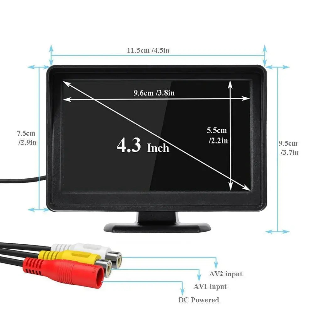 Reversing Camera - 4.3" (5 various types available) Habicare
