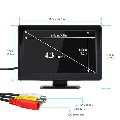 Reversing Camera - 4.3" (5 various types available) Habicare