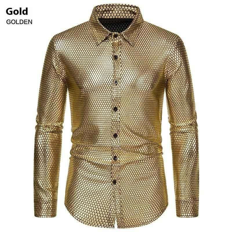 Rhombus Bronzed Button-Up Shirt