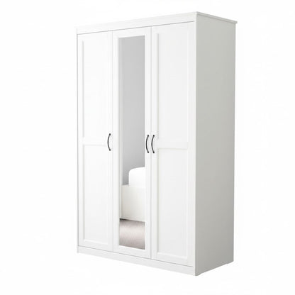 'Roman' 3 Door wardrobe with Mirror sue-e furniture
