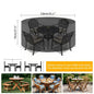 Round Waterproof Patio Furniture Cover – Anti-UV, Windproof (different sizes available) Habicare