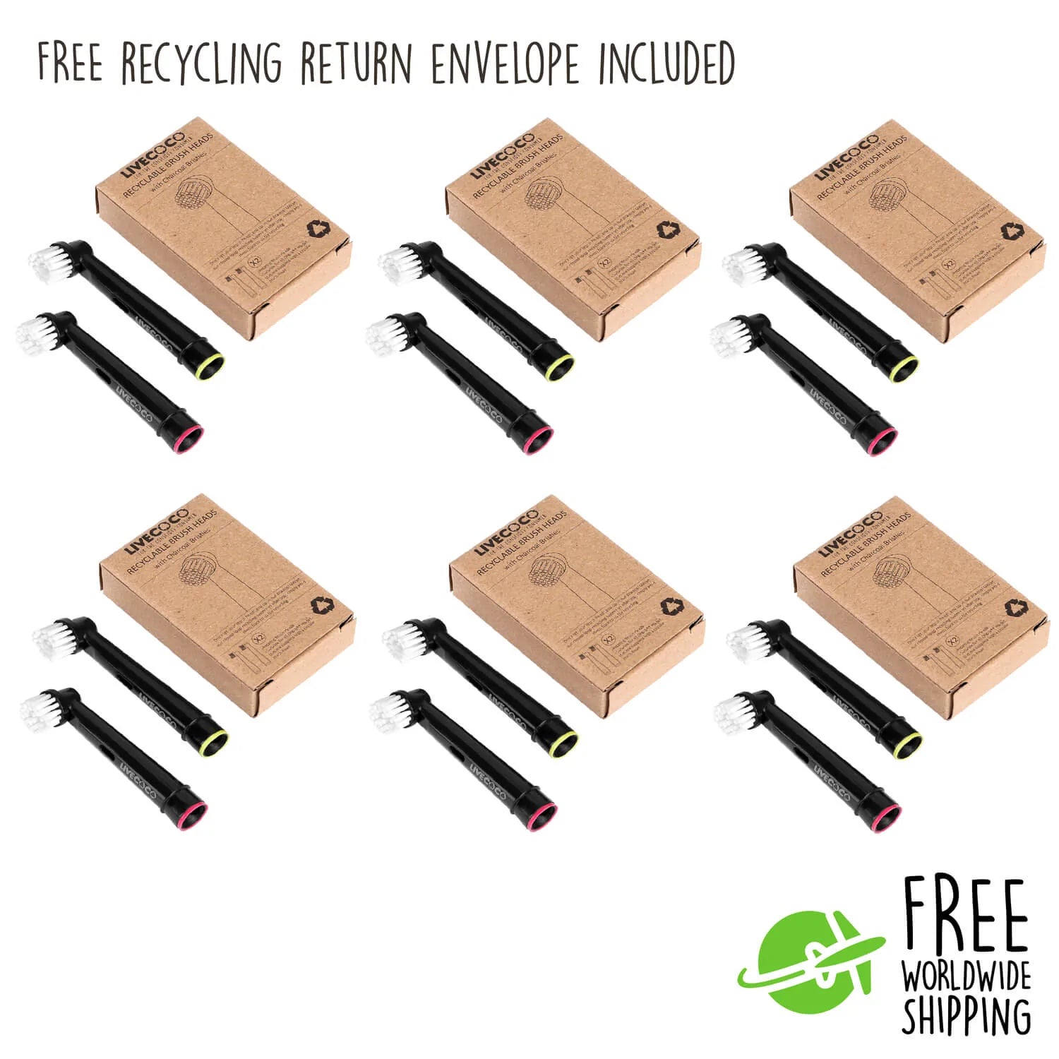 LiveCoco™ Recyclable Toothbrush Heads - RARE OFFER (USA Exclusive)-7
