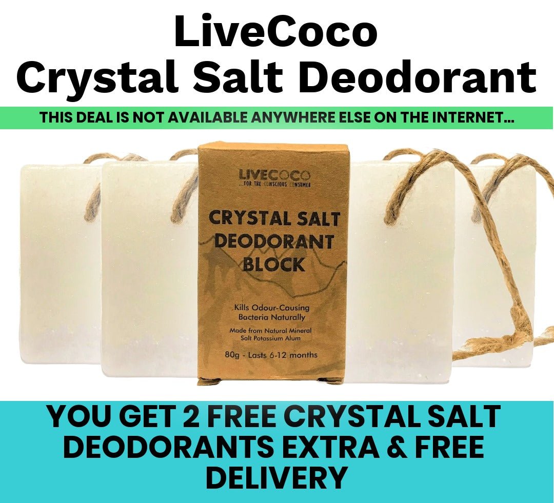 Crystal Salt Deodorant - Get 6 for the price of 4 Today & Free Delivery-0