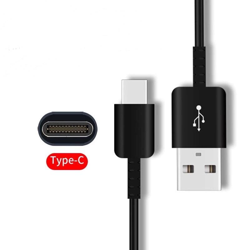 Charger Cable for Samsung Phones & Tablets - USB to Type C (1.2m) (Black) 9eight5