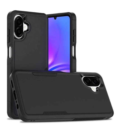 Samsung Galaxy A07 Dual Layer Armor Hard Case – Black