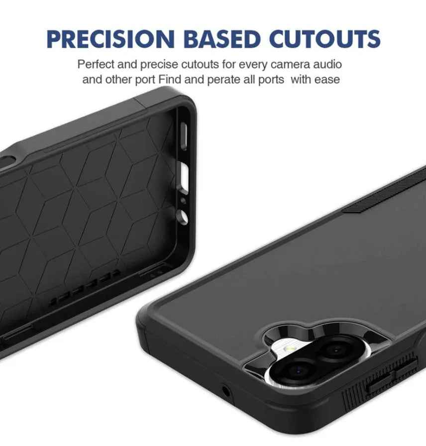 Samsung Galaxy A07 Dual Layer Armor Hard Case – Black