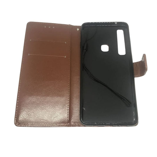 Flip Case for Samsung Galaxy A9 (2018) (Brown) 9eight5