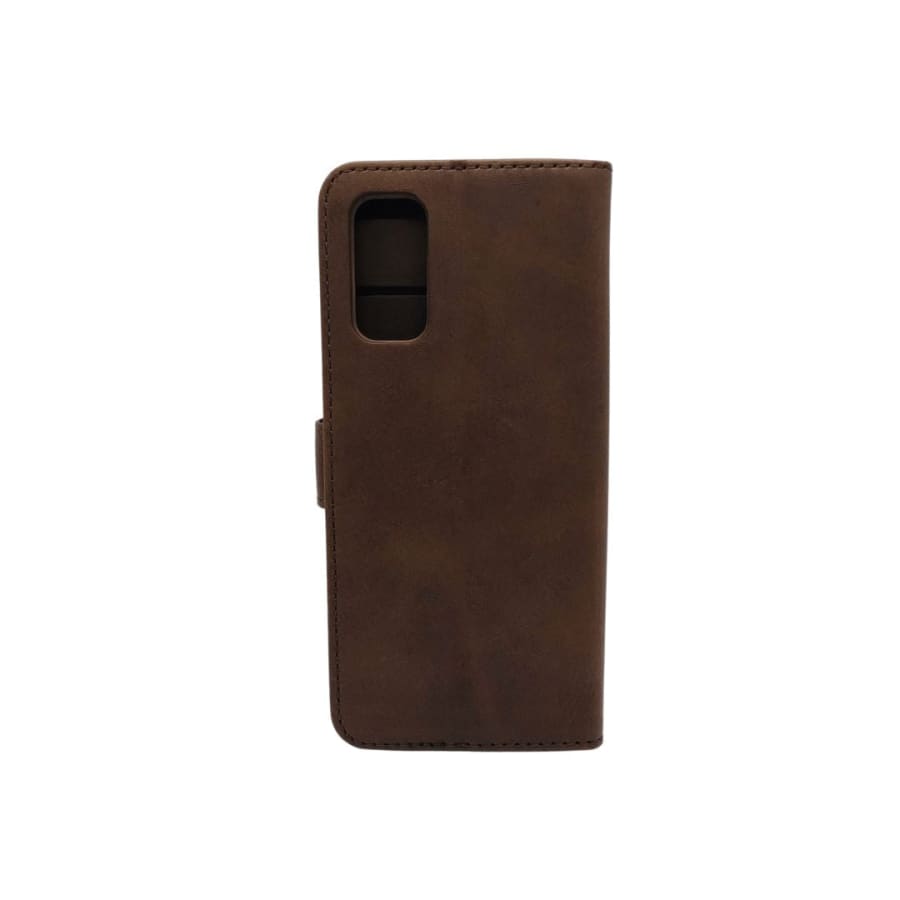 Synthetic Leather Flip Case for Samsung Galaxy S20 (Brown) 9eight5