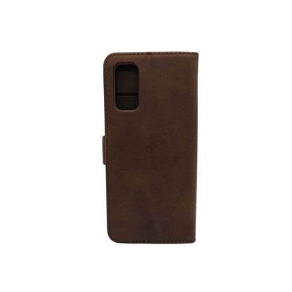 Synthetic Leather Flip Case for Samsung Galaxy S20 (Brown) 9eight5