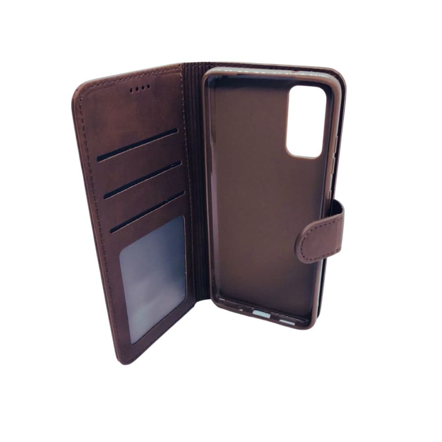 Synthetic Leather Flip Case for Samsung Galaxy S20 (Brown) 9eight5